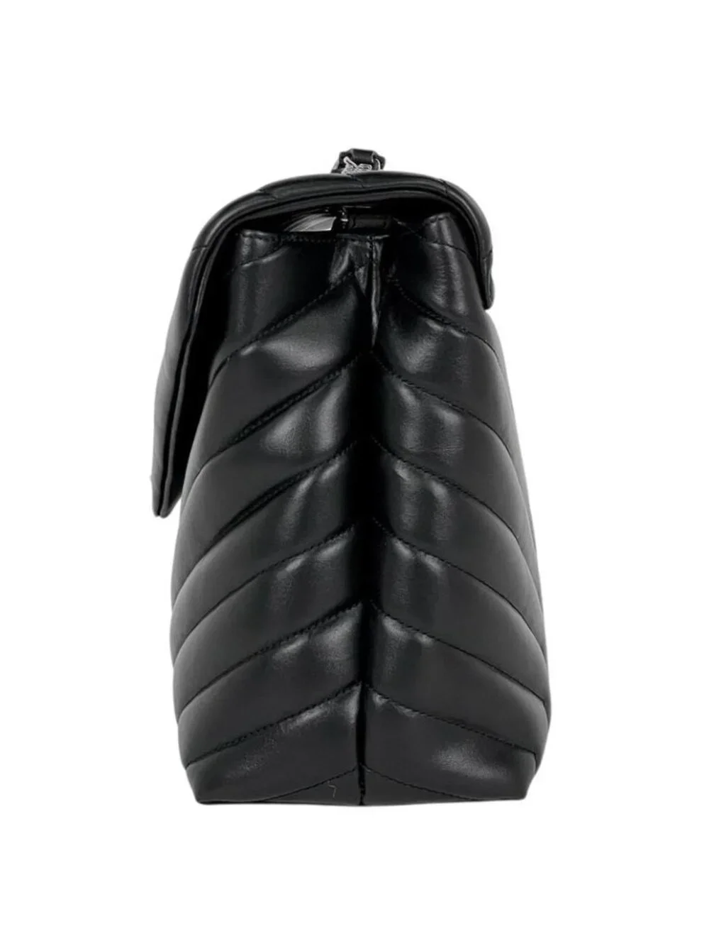 Saint Laurent Paris Lou Shoulder Bag Leather Black - Picture 2 of 12